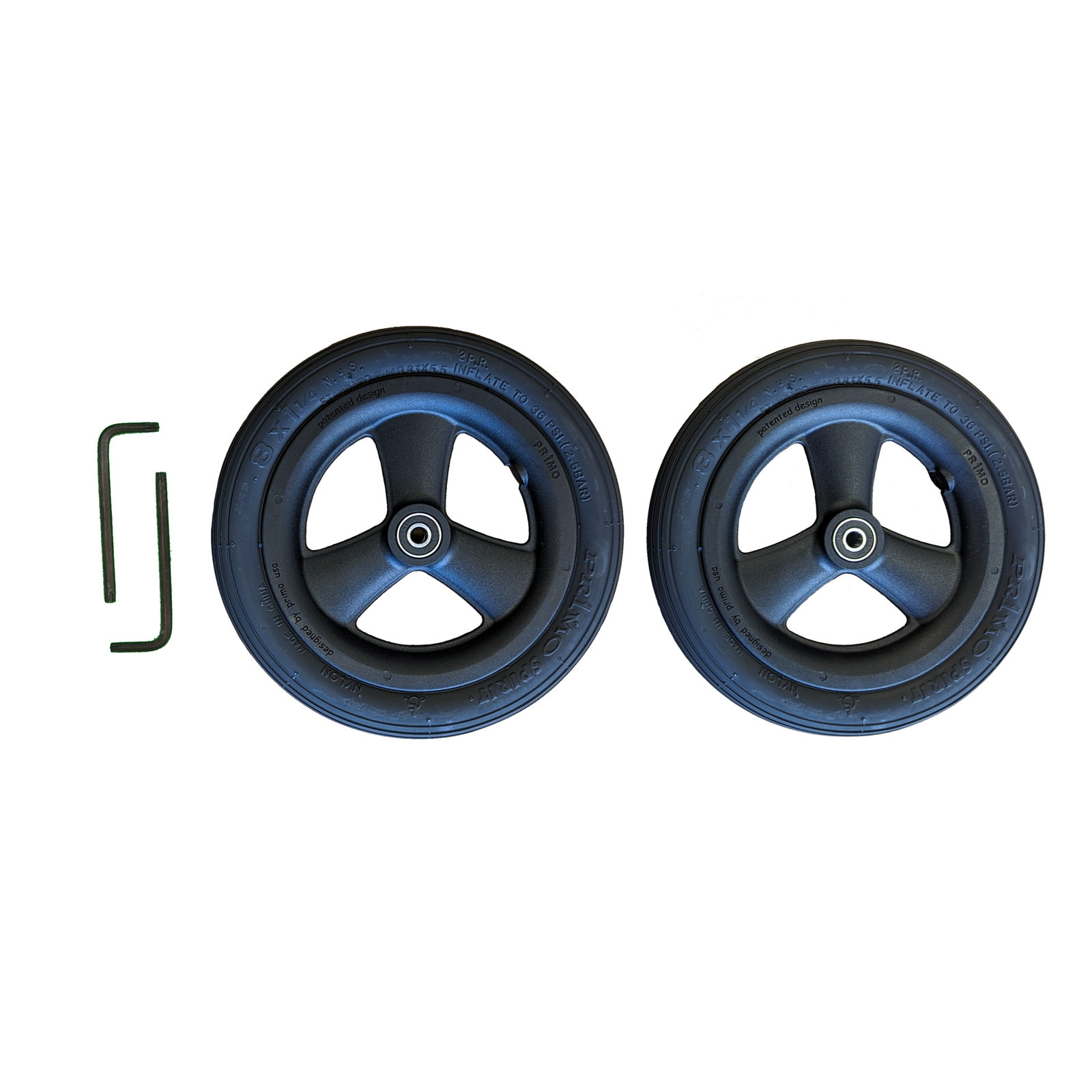 Zeen Go Spare Wheel Kit with 2 Never-Flat Wheels